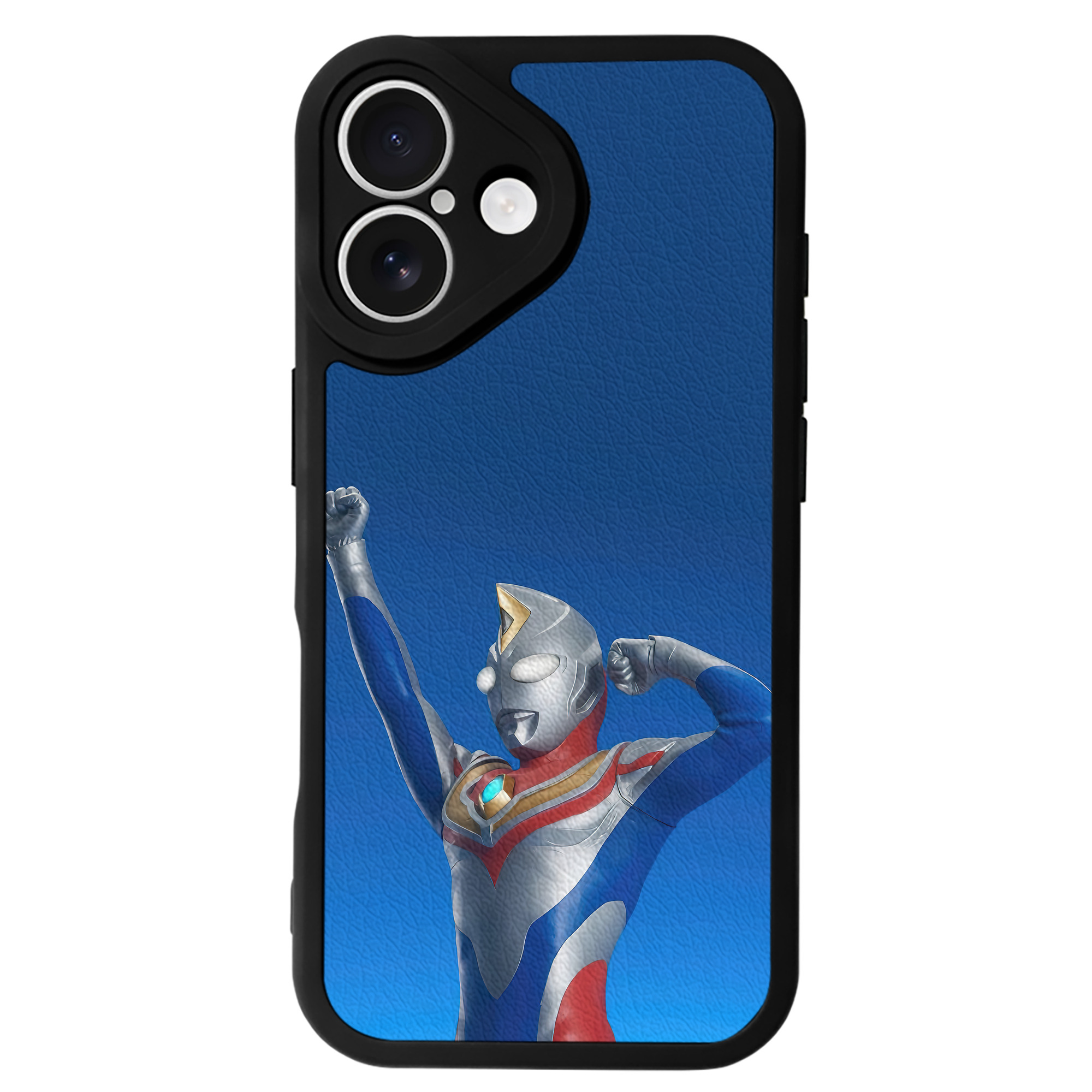 （画像用） ウルトラマン Ultraman 【iPhone 16シリーズ対応】シリコンスマホケース（レザー調） 材質：シリコン